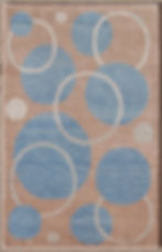 3x5 area rug light blue