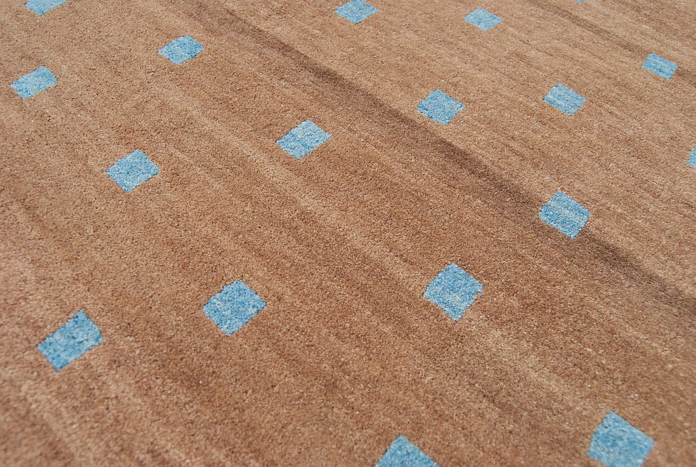 Thumbnail: organic wool rug 3x5 blue