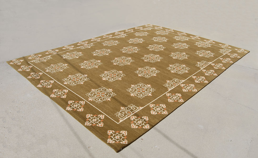 Thumbnail: 9x12 Handknotted Wool Rug Green