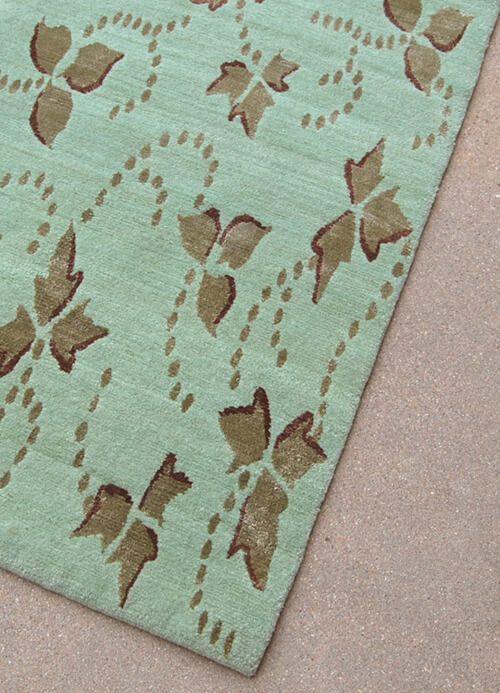 Thumbnail: Silk Trefoil Green • 8' x 10'