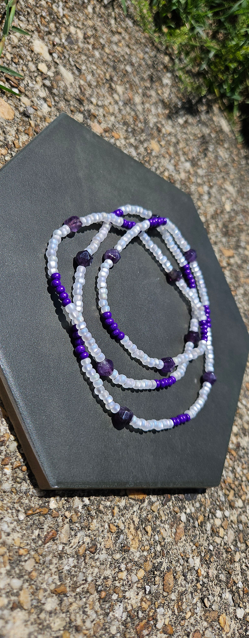 Thumbnail: 32" Amethyst -  Crown Chakra Bead