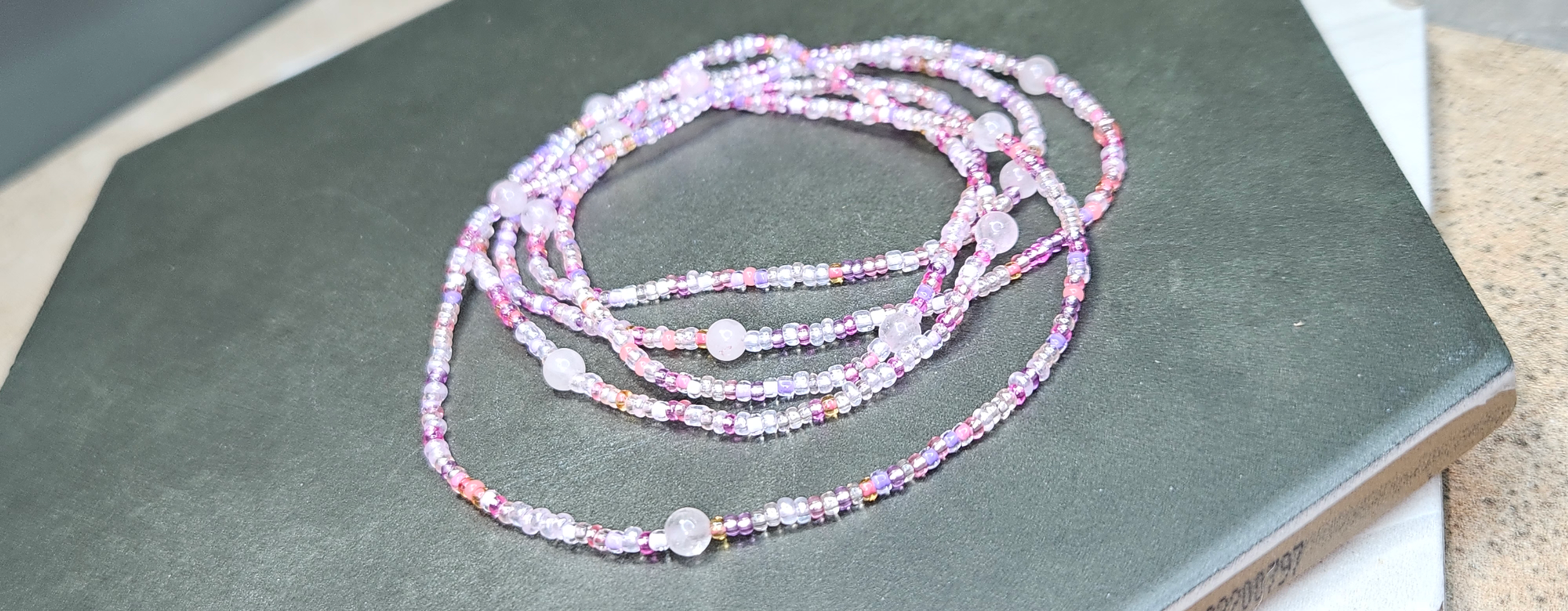 40" Rose Quartz Love Mix