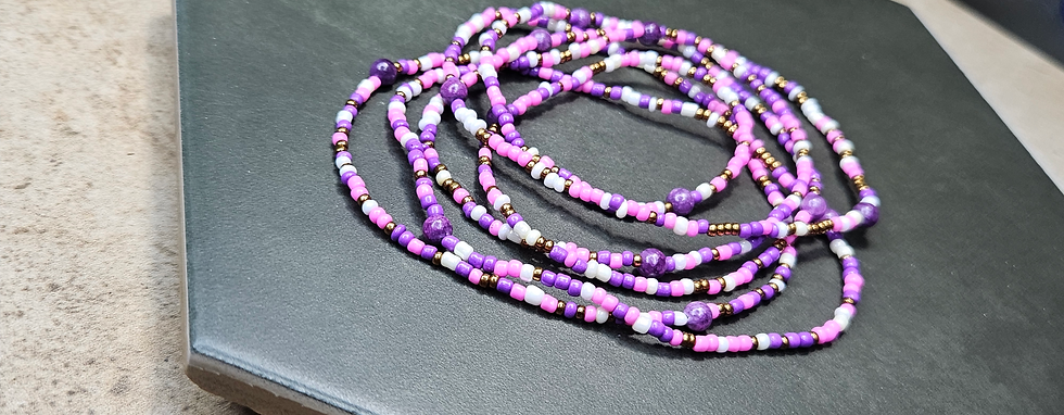 Thumbnail: 49" Purple Aqua Terra and Hot Pink Purple Color Mix