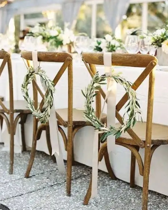 Miniatura: Ramas y hojas vivas de Olivo para arreglos decorativos para Bodas y eventos.