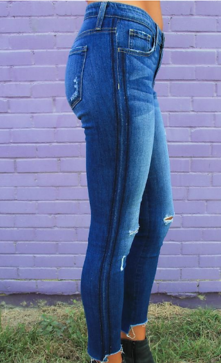 Flying Monkey Tuxedo Stripe Skinny