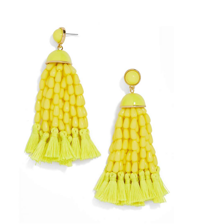 Margarita Beaded Tassel Earrings