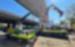 Mercedes Benz (16T) / PM 18024SP (9T 20m Fly-jib) & Volvo (38T) / EFFER 115 TLF 6S (65T 36m Fly-jib)
