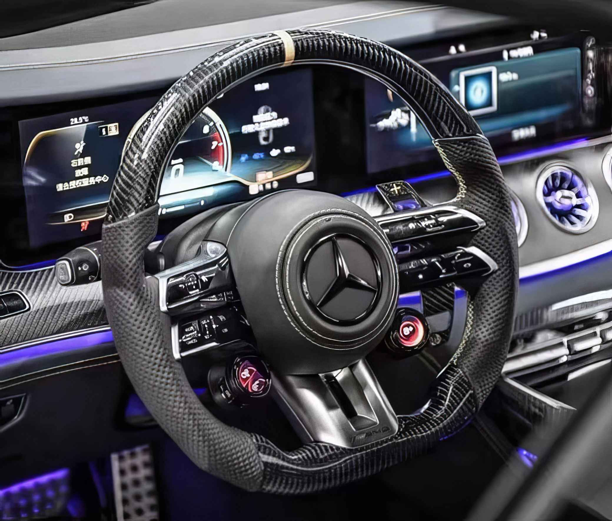 Custom steering wheel for mercedes