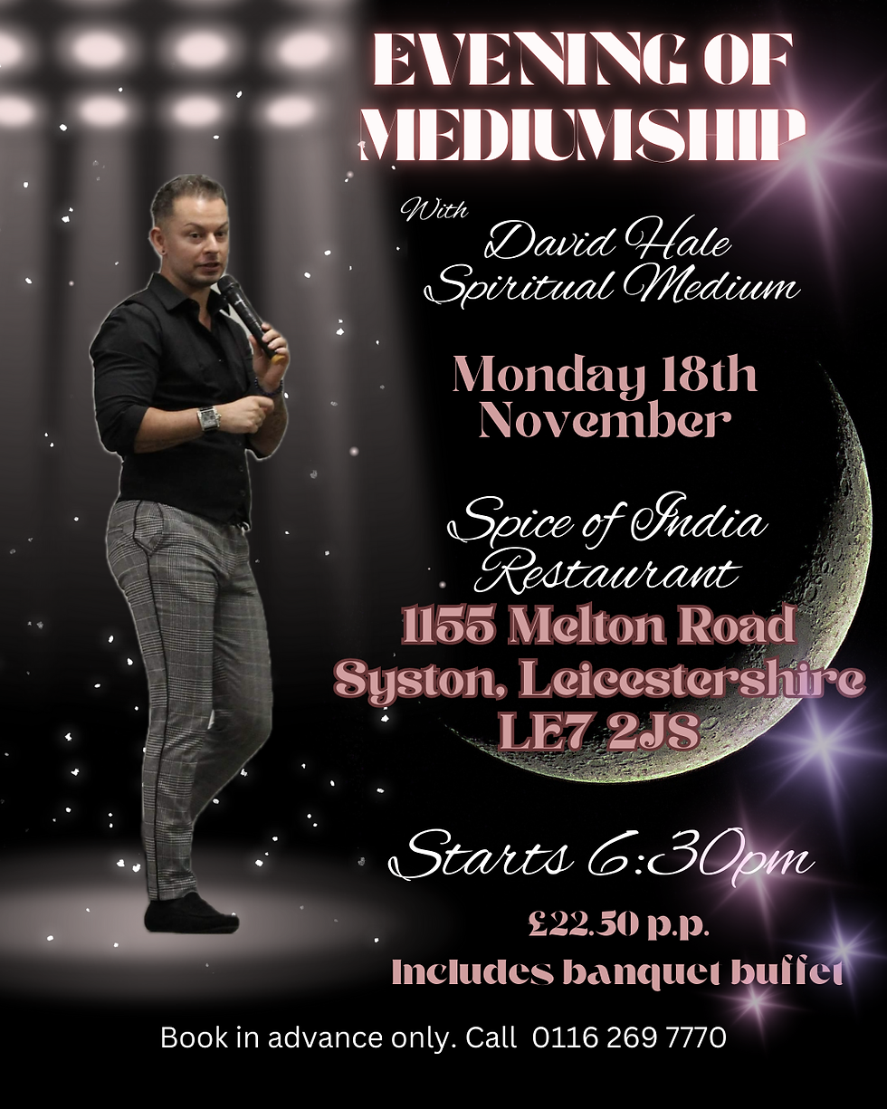 An Evening of mediumship with banquet buffet