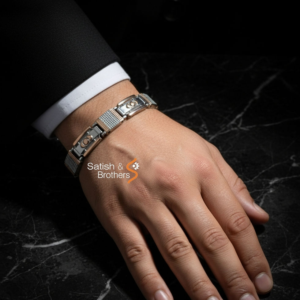 Thumbnail: Men Two Tone Bracelet