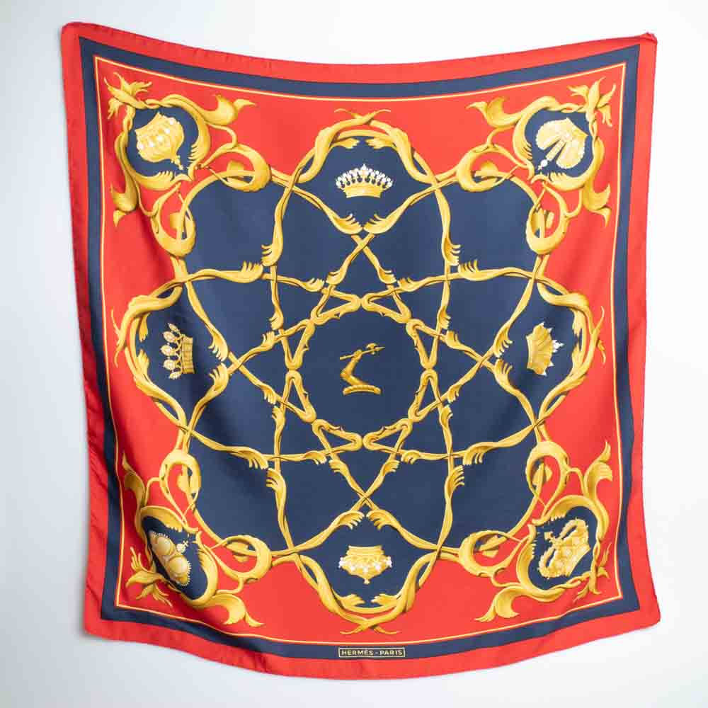 hodvábna vintage šatka