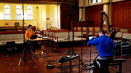 Soheil Shayesteh, and Joost Willemze during the recording session