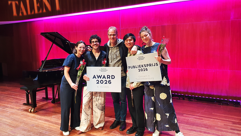 Dokwerk Saxophone Quartet, Winner of the Dutch Classical Talent, together with Maestro Arno Bornkamp