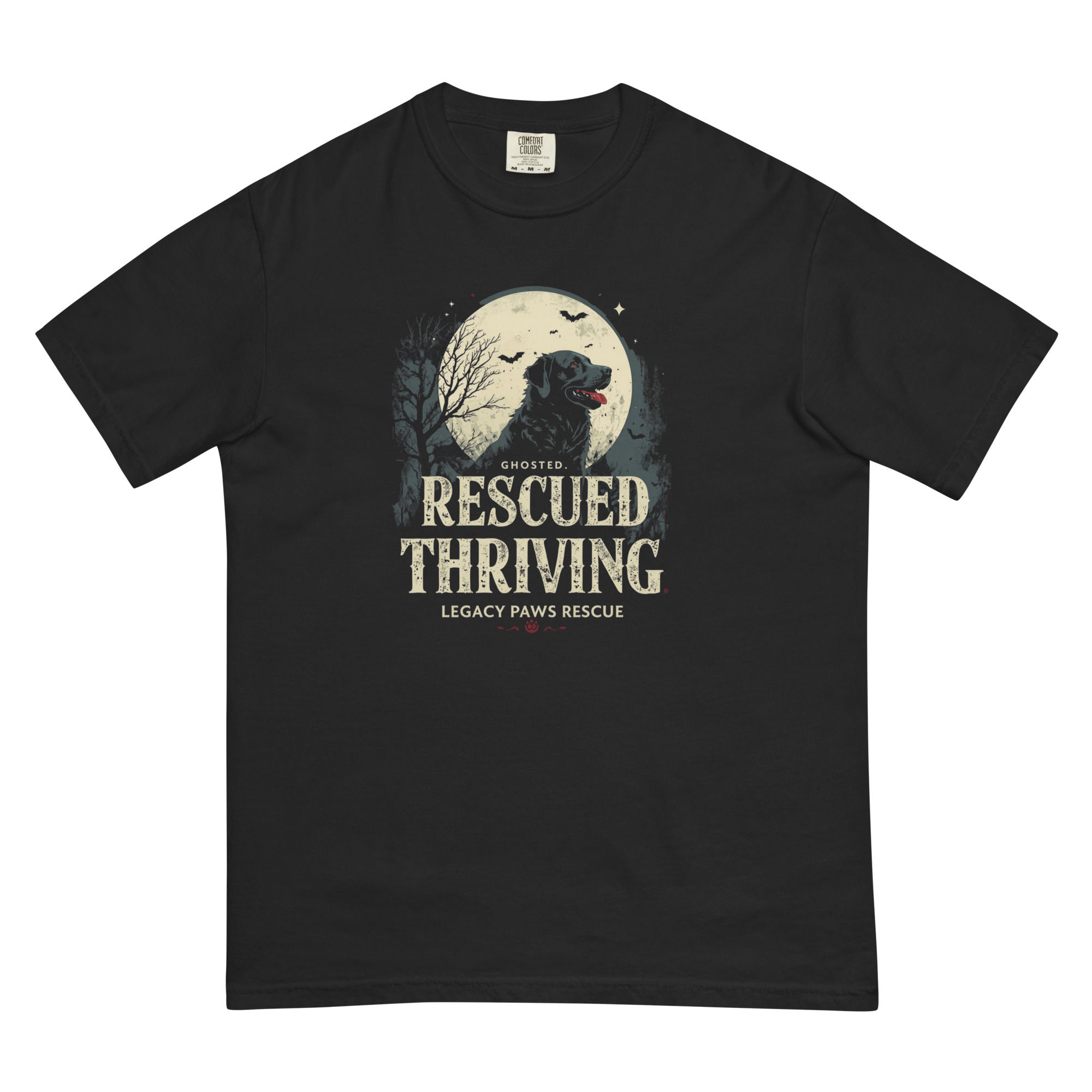 Ghosted, Rescued, Thriving Unisex garment-dyed heavyweight t-shirt