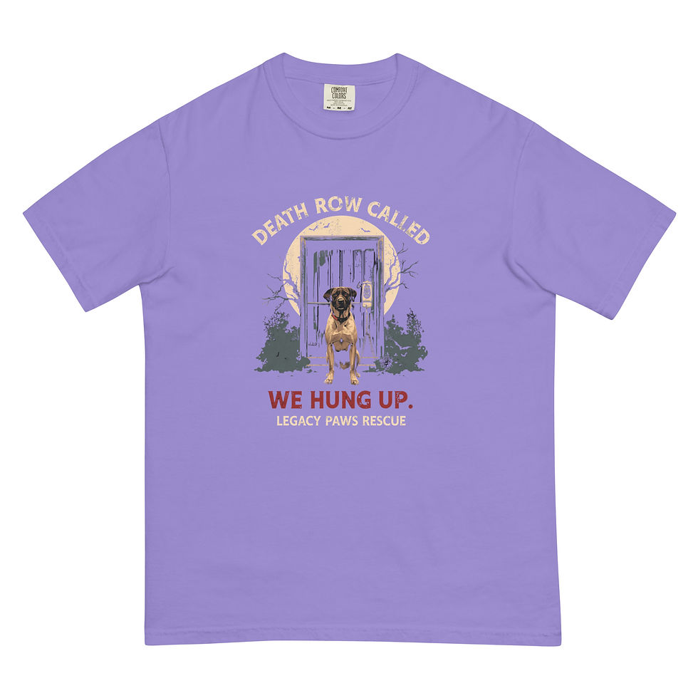 Thumbnail: Death Row Called Unisex garment-dyed heavyweight t-shirt