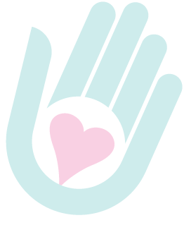 A Hand to Hold Doula heart in hand logo