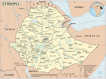 Map of Ethiopia