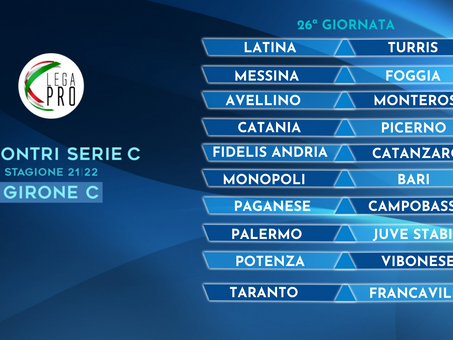 Lega Pro Girone C: ecco i match della 26a giornata