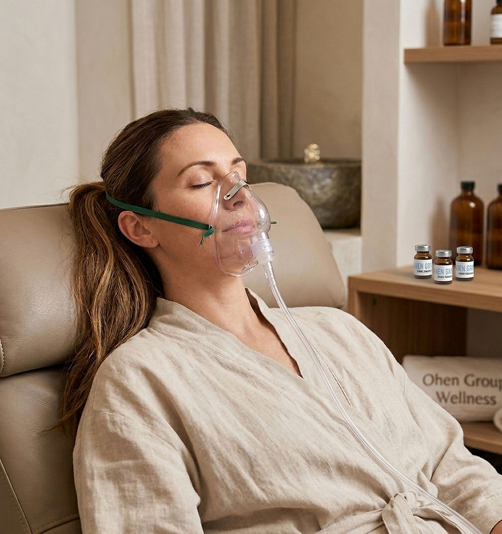 Ohen ozone inhalation