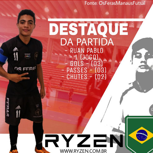 RUAN PABLO O DESTAQUE DA PARTIDA.