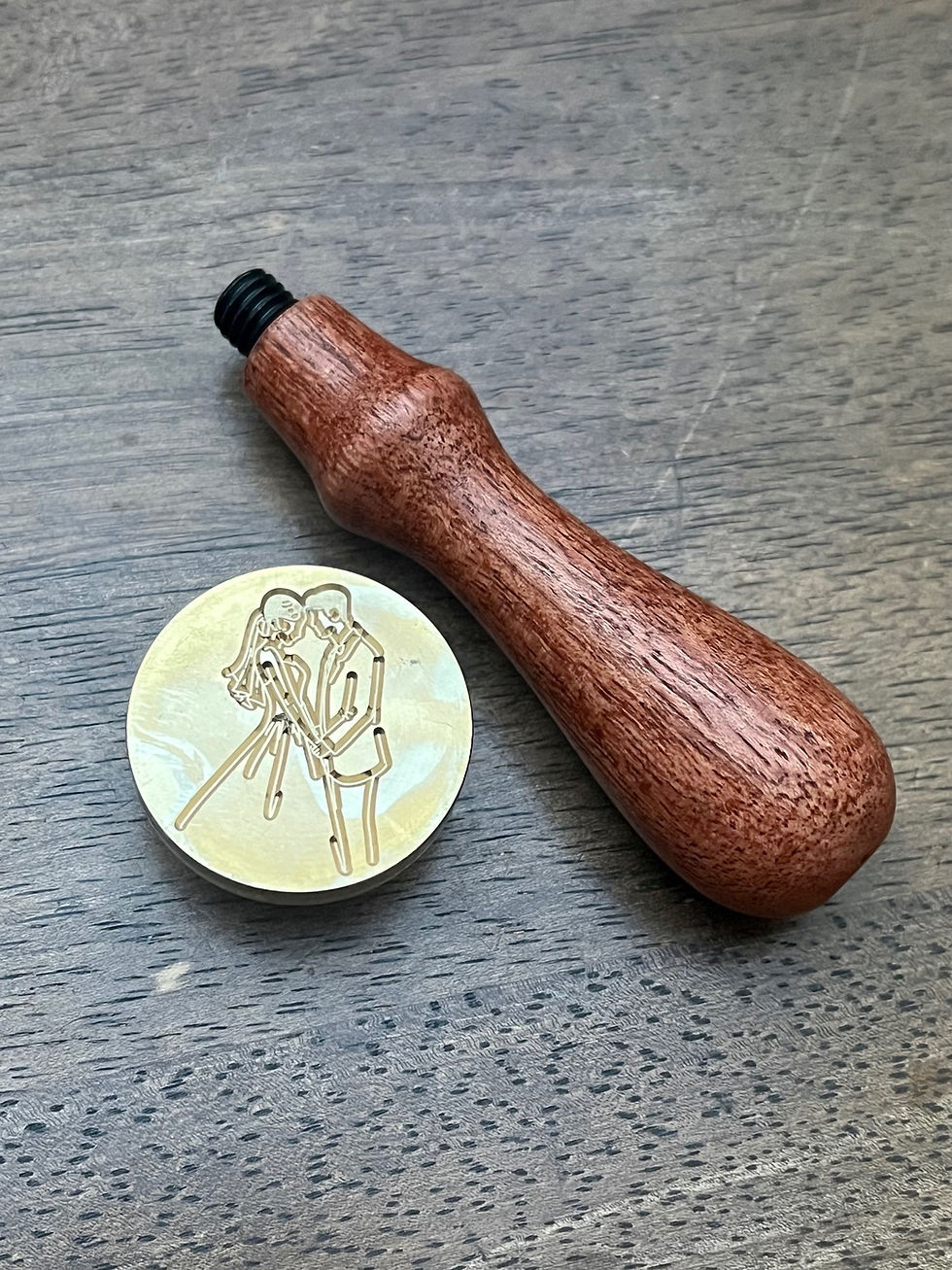 Miniaturbild: Siegelstempel Brautpaar, Hochzeit, 30 mm