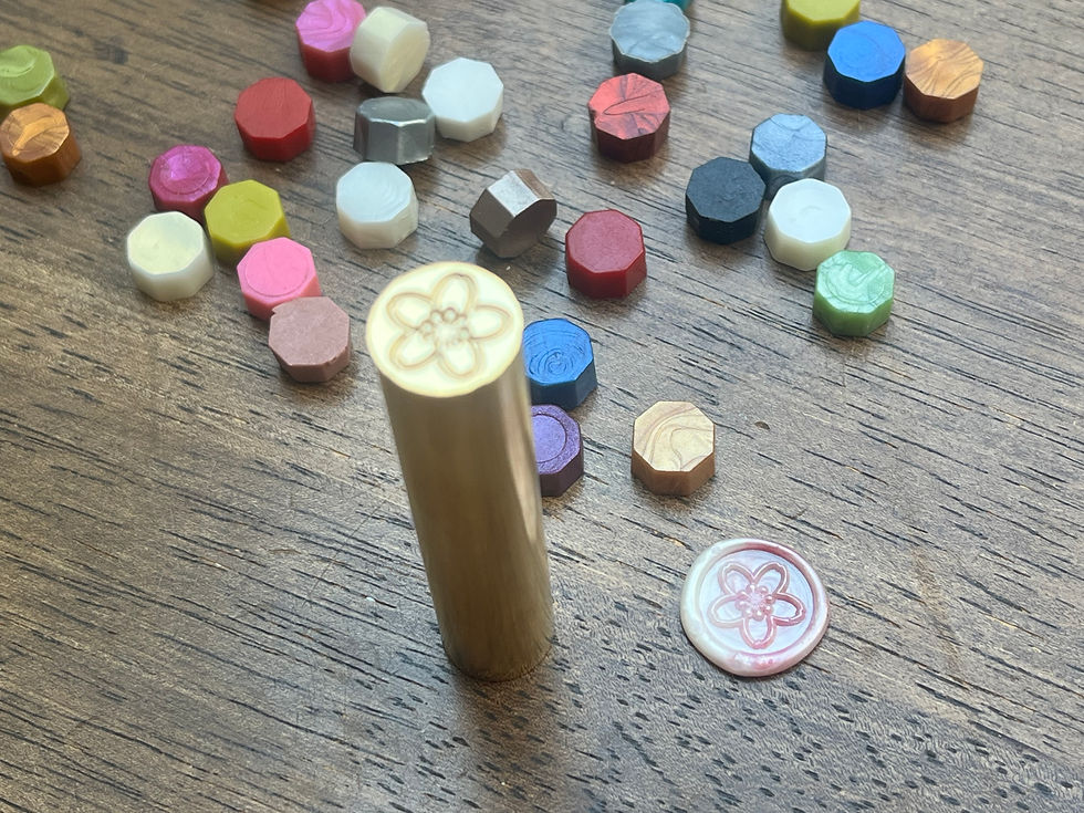 Miniaturbild: Mini-Siegelstempel „Blume“