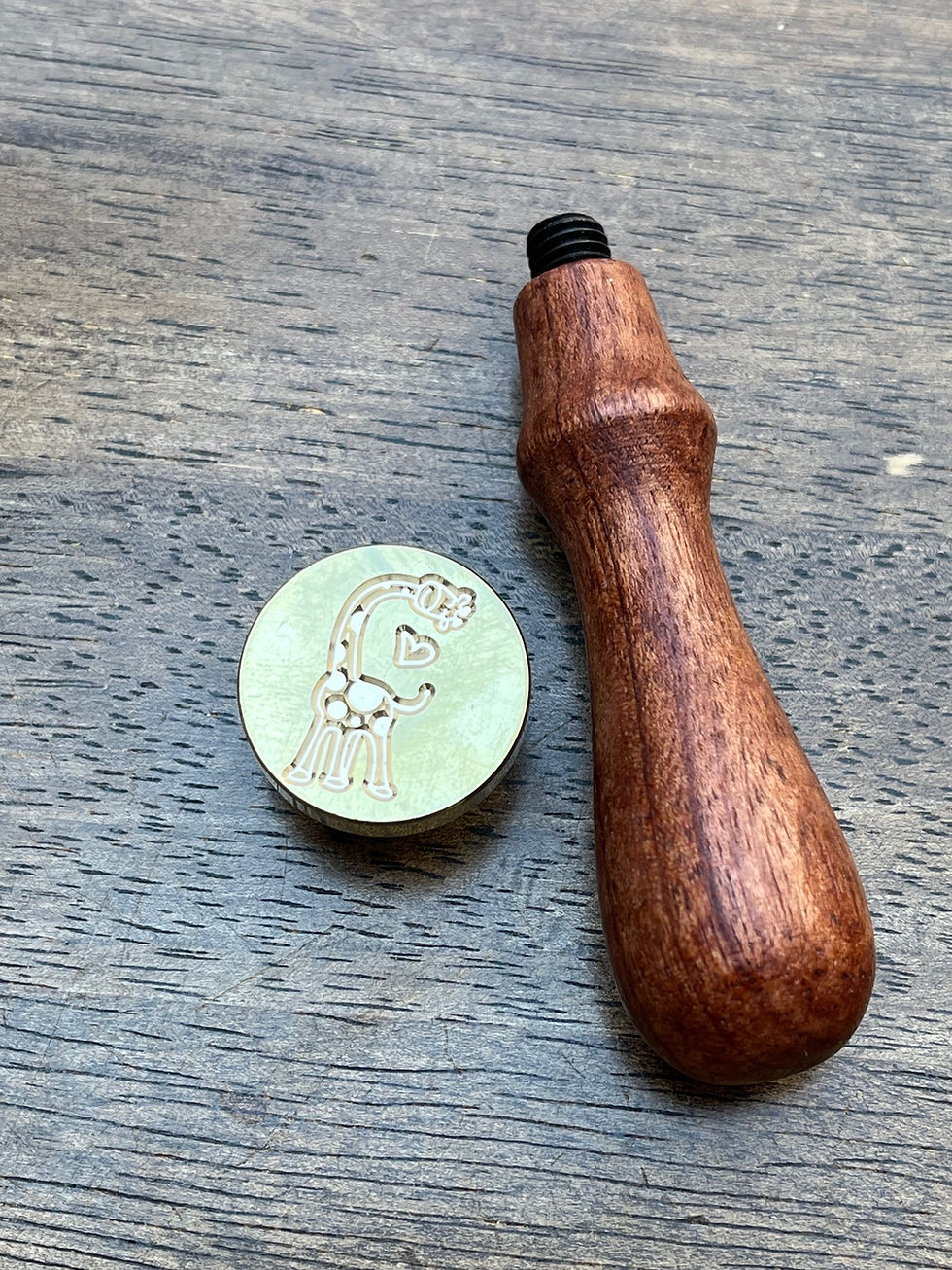 Miniaturbild: Siegelstempel Giraffe mit Herz