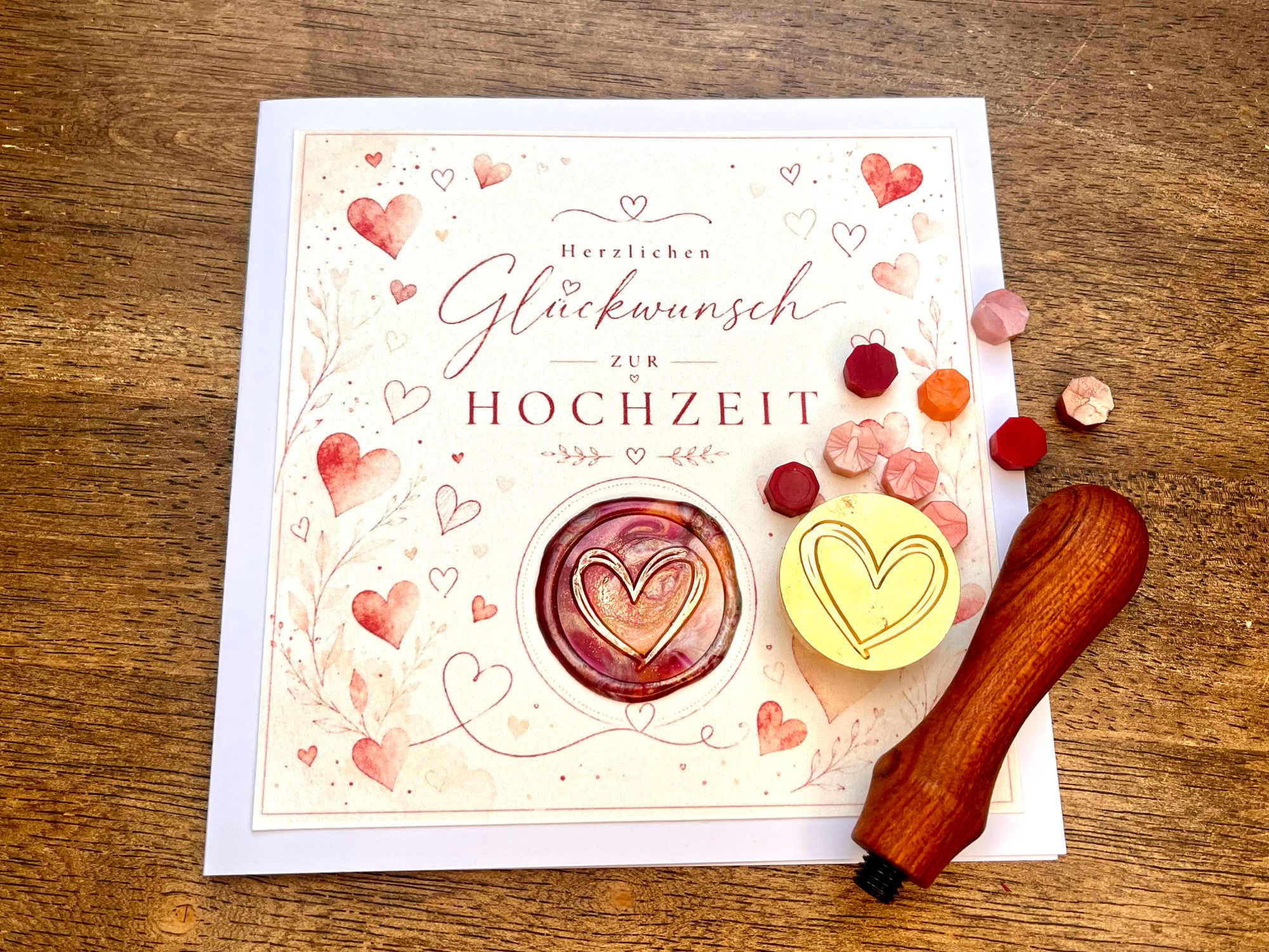 Gratulationskarte Hochzeit
