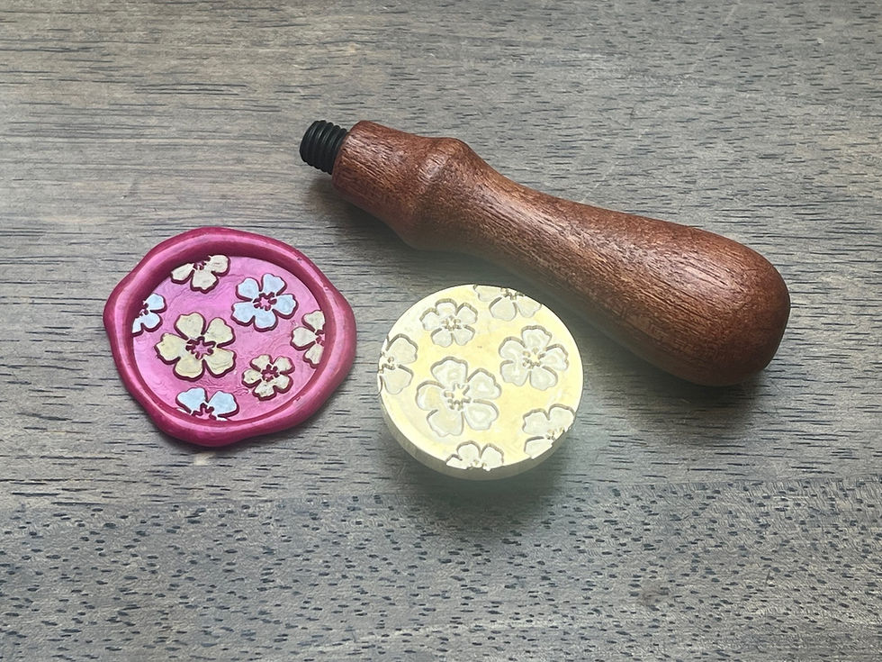 Miniaturbild: Siegelstempel Blümchen, 30 mm