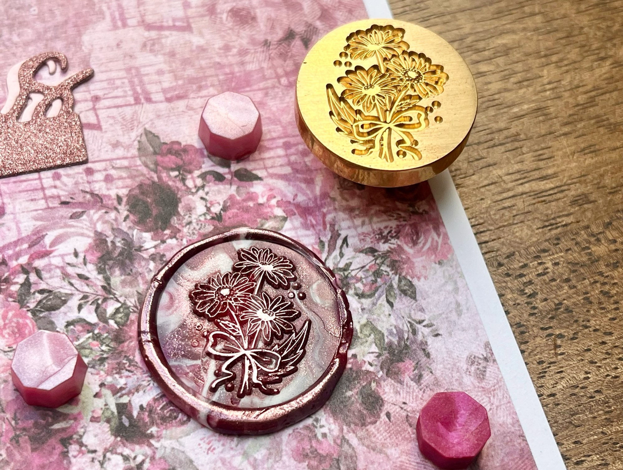 Siegelstempel Blumenstrauß 