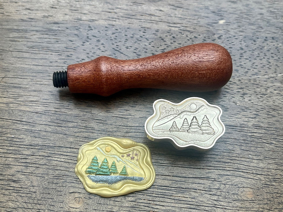 Miniaturbild: Siegelstempel Winterlandschaft, Weihnachten 