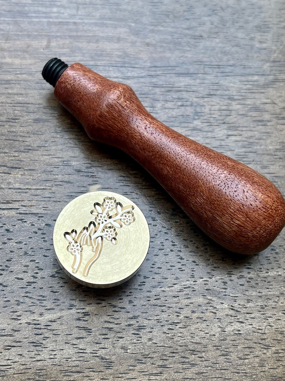 Miniaturbild: Siegelstempel Hand mit Blumen 