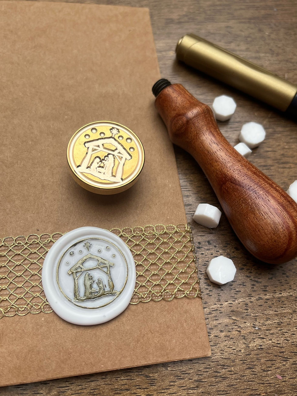 Miniaturbild: Siegelstempel Krippe, Weihnachten 