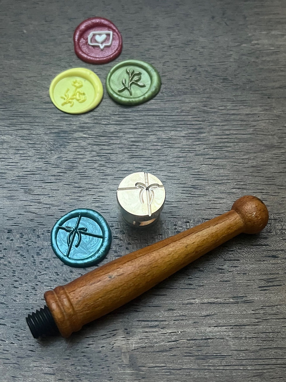 Miniaturbild: Siegelstempel Schleife „Mini“, 15 mm Durchmesser