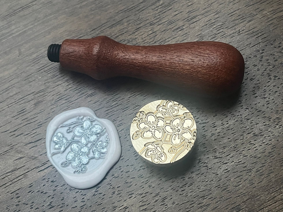 Miniaturbild: Siegelstempel „Blumen“, randlos 