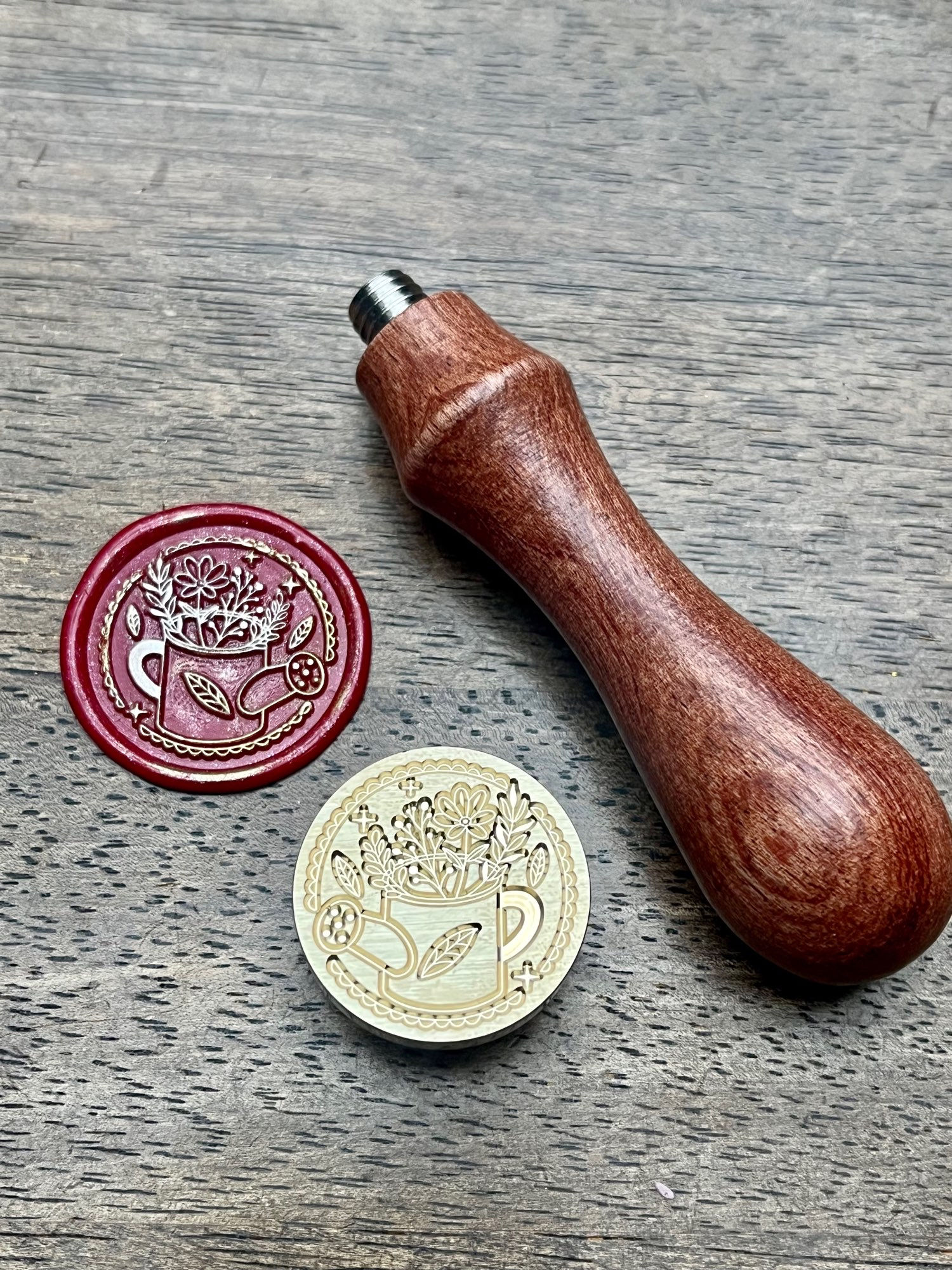 Siegelstempel Gießkanne 