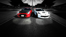fondo nissan GTR NISMO vs Corvette