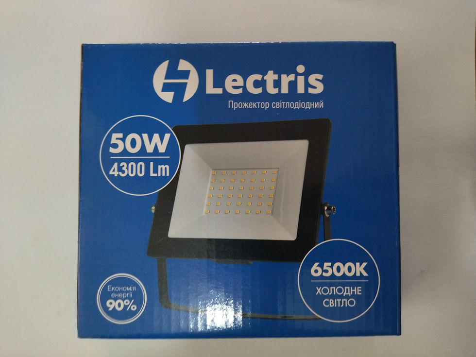 Прев'ю: Прожектор Lectris 1-LC-3004 50W 4300Лм 6500К 185-265В IP65