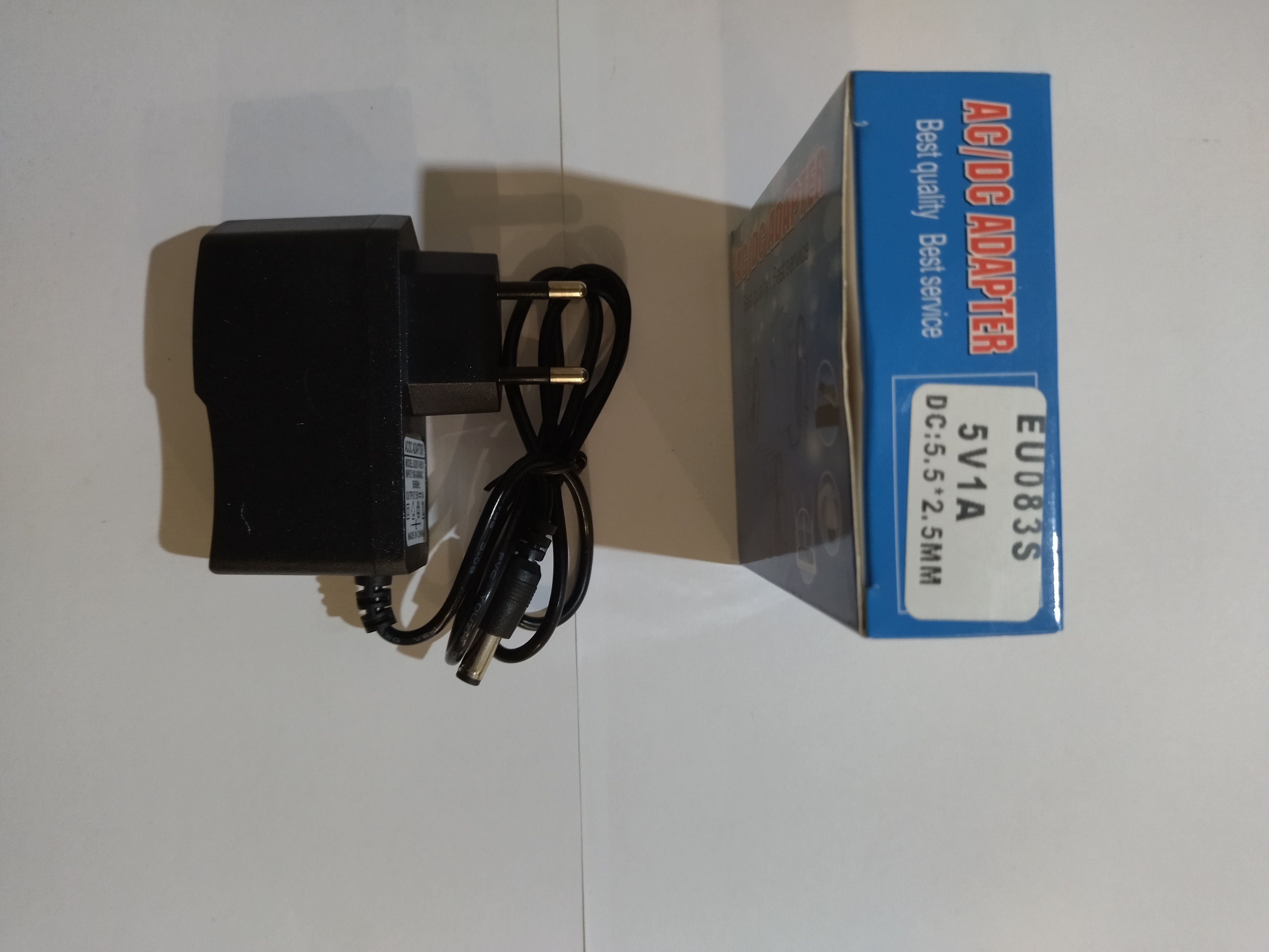 Блок живлення 5V 1A DC: 5,5*2,5мм EU083S