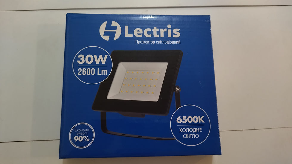 Прев'ю: Прожектор Lectris 1-LC-3003 30W 2600Лм 6500К 185-265В IP65