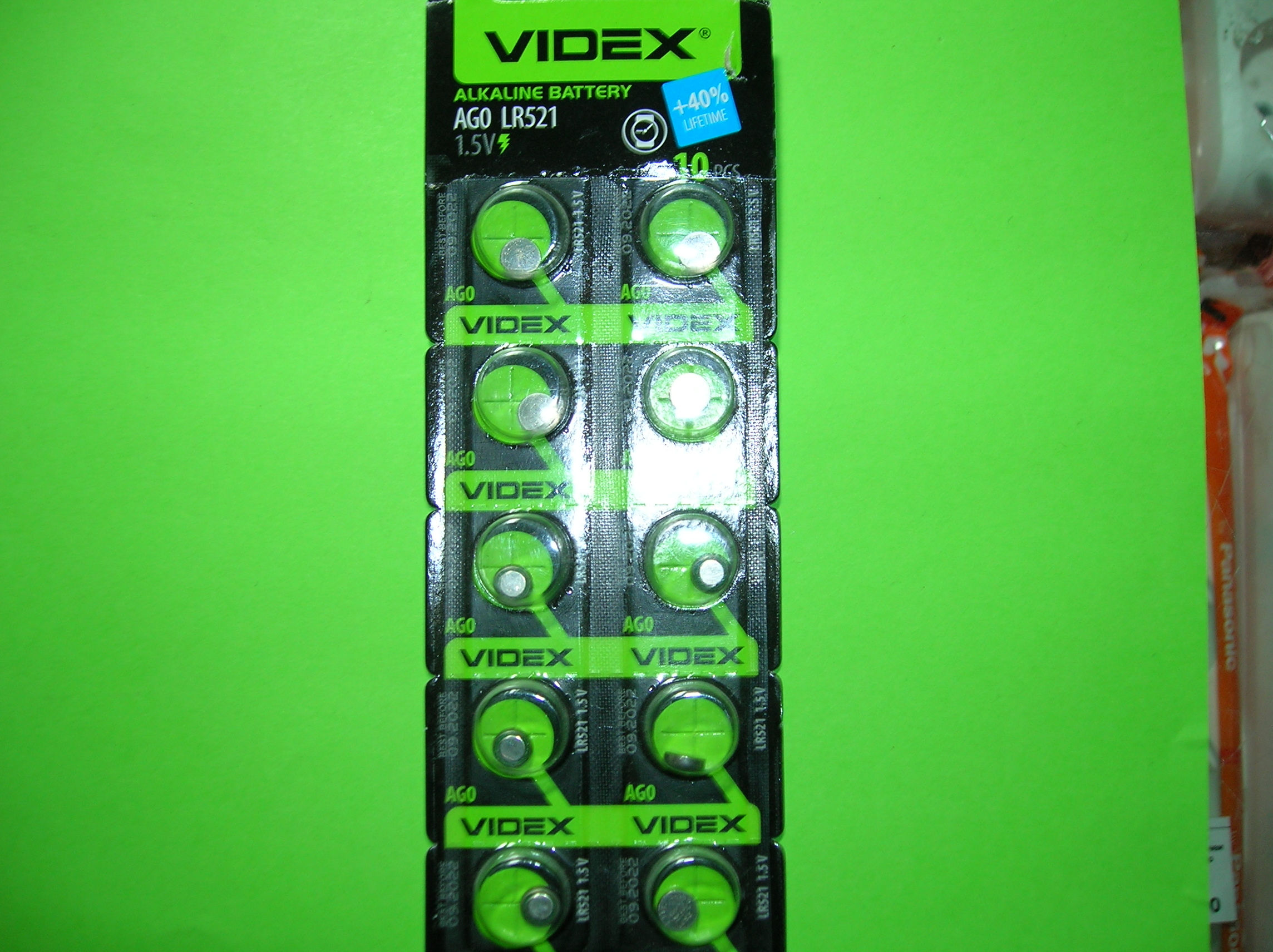 Батарейка Videx AG0 1.5V лужна
