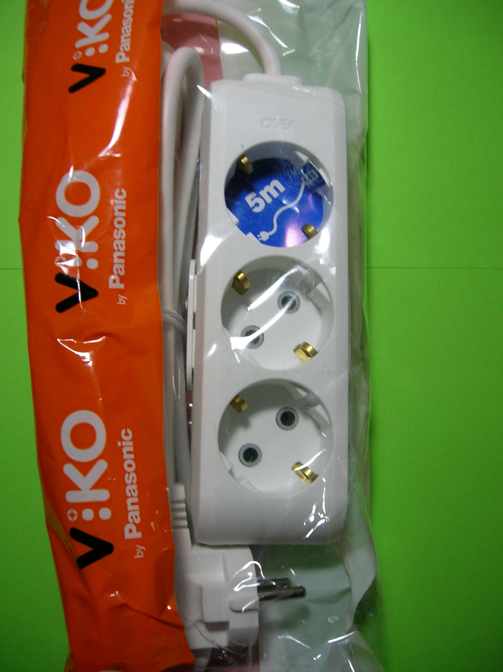 Подовжувач ViKo 3р/5м із заземленням 10-16А 220-240В