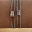 Thumbnail: Emerald Cut Lab diamond with Sterling Silver double chained bracelet