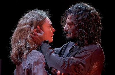 Anastasia Davidson and Jihad Milhem in The Crucible