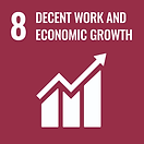UN Sustainable Development Goal 8 Decent Work and Economic Growth icon