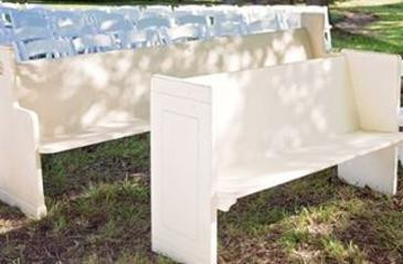 Cream Short Church Pews