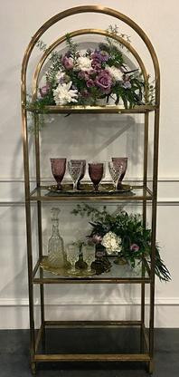 Brass & Glass Display Shelf