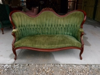 "Jade" Antique Green Couch