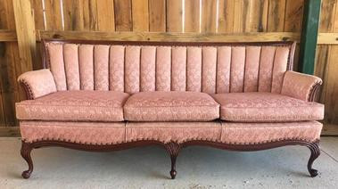 "Morganite" Pink Antique couch