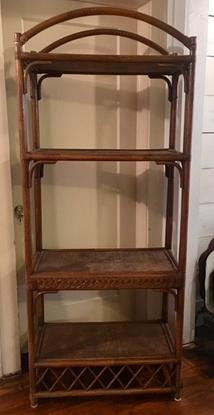 Rattan Display Shelf